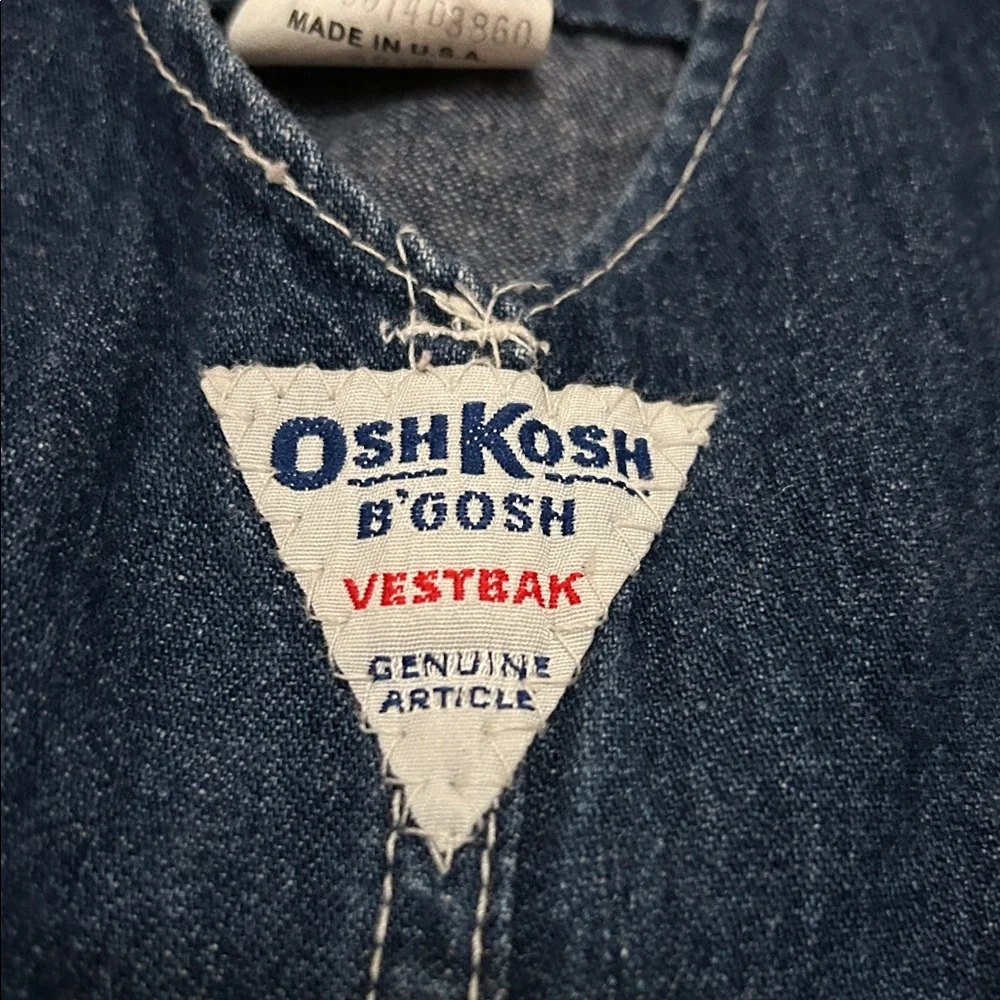 Vintage OshKosh B'gosh Dress Women’s/Youth 5 Blue Denim Overalls Western